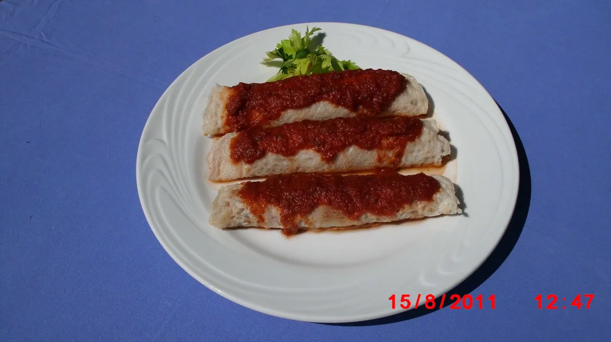 Panqueca de Escarola e Cautpiry